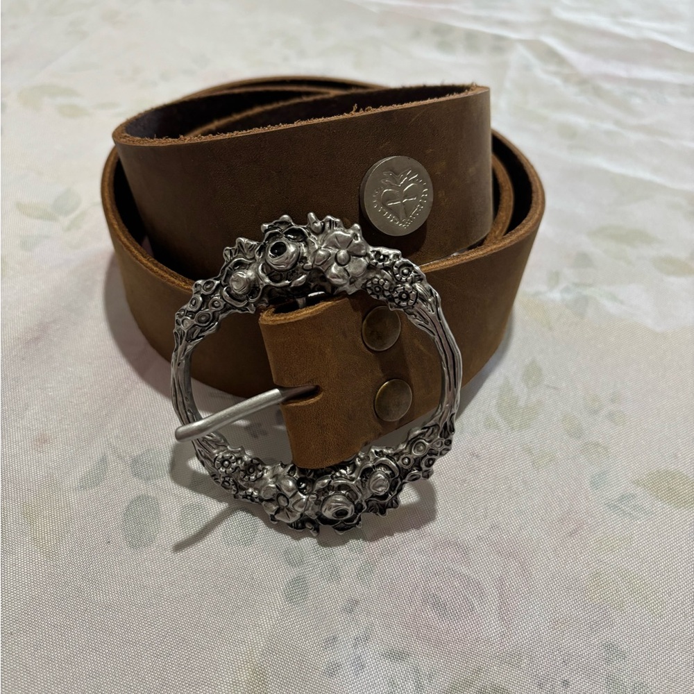 VSA virgin saints and angels belt size XXL leather